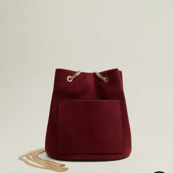 Mango Handbags - Mango Suede Bucket Bag